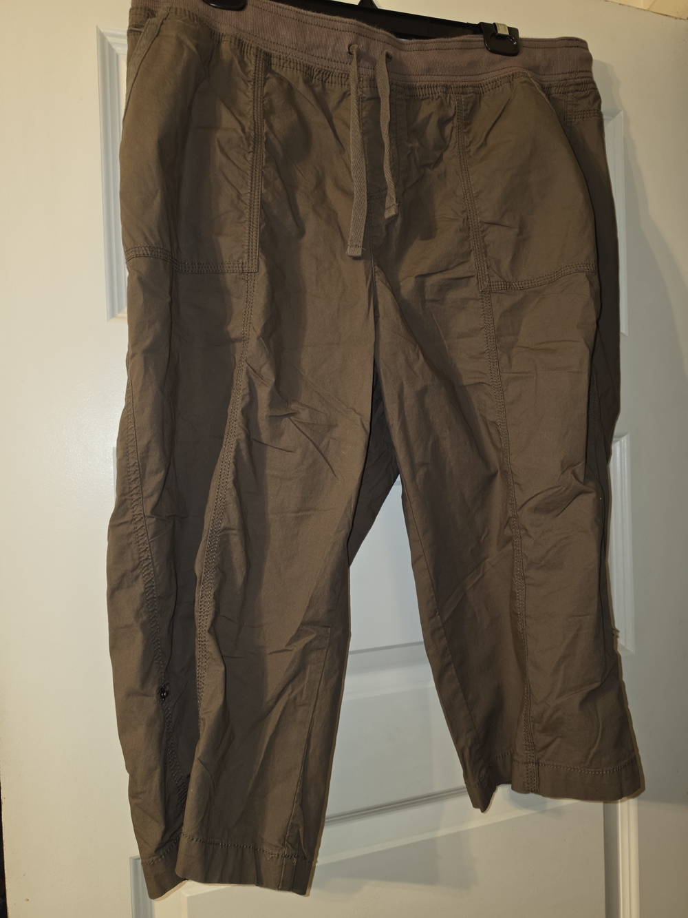Style & Co. Brown Capris with Drawstring Waist